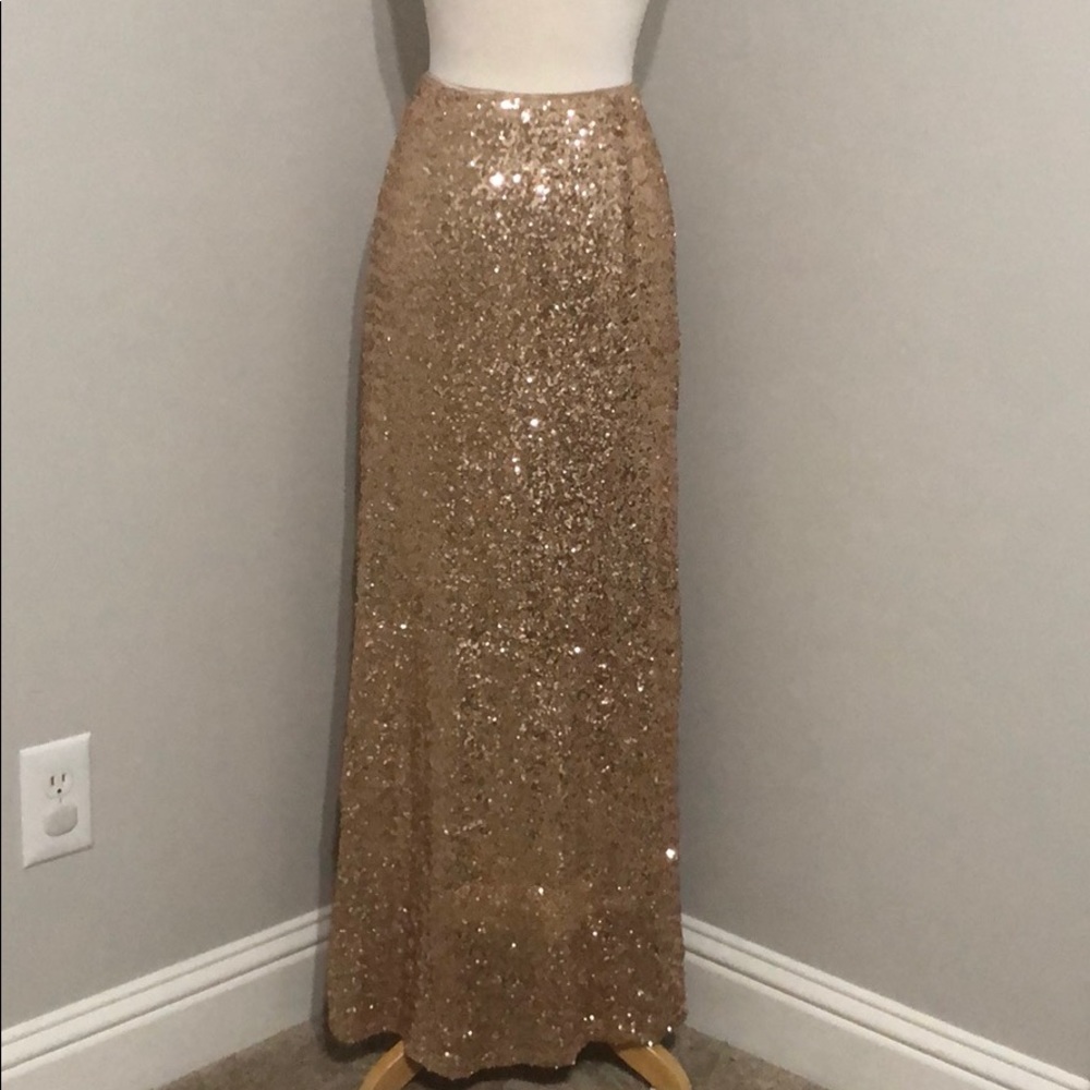 Love Alana long sequin skirt.